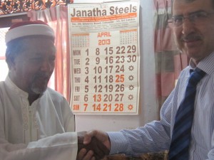 Pakistan High Commissioner with Mustafa Mohammad Awn, Head of Jamiat Ulema Islam (JUI) Galle District Pakistan’s High Commissioner in Sri Lanka urges enhanced bilateral trade between Pakistan and Sri Lanka