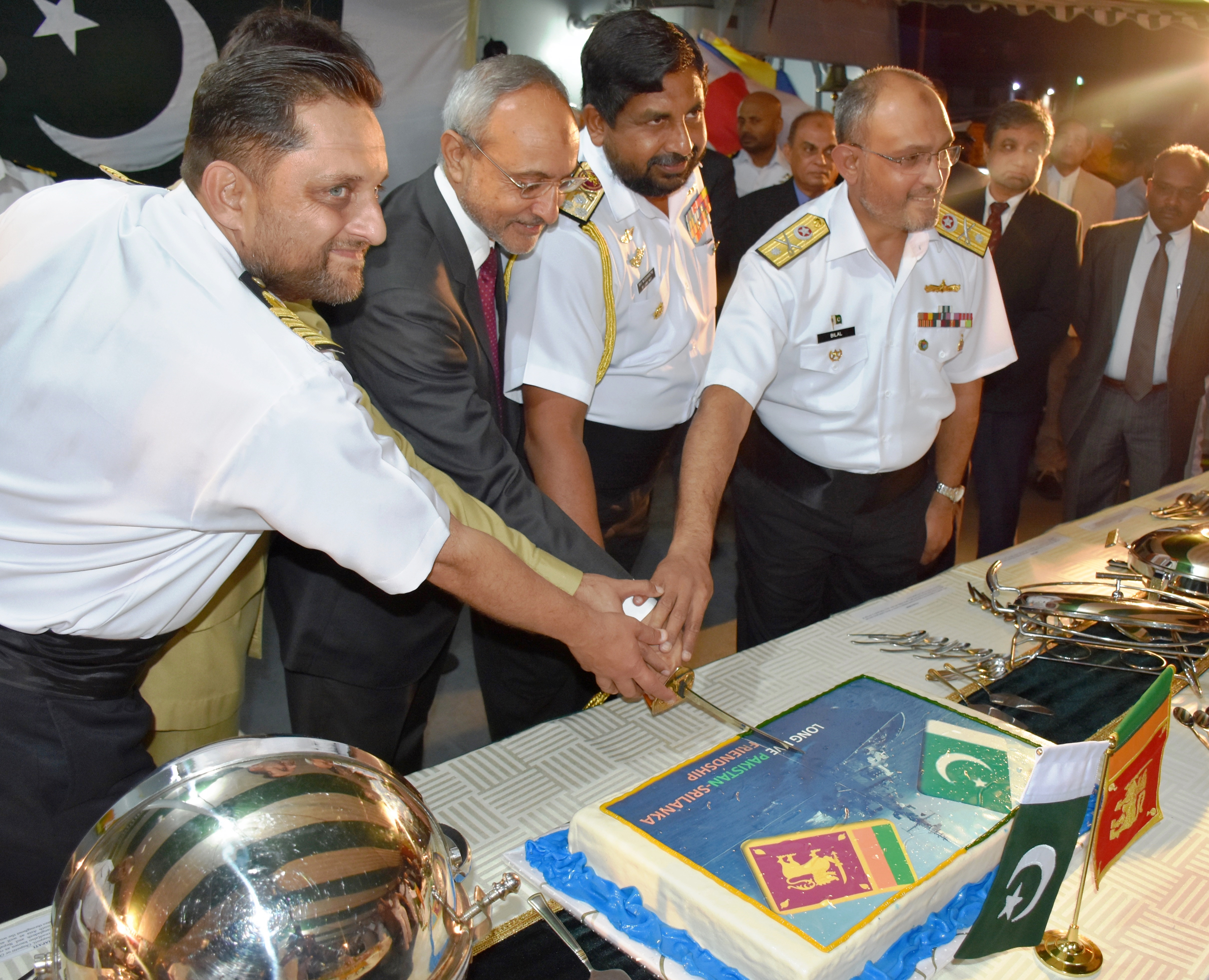 Reception on board Pakistan Naval Ship Shamsheer in Colombo