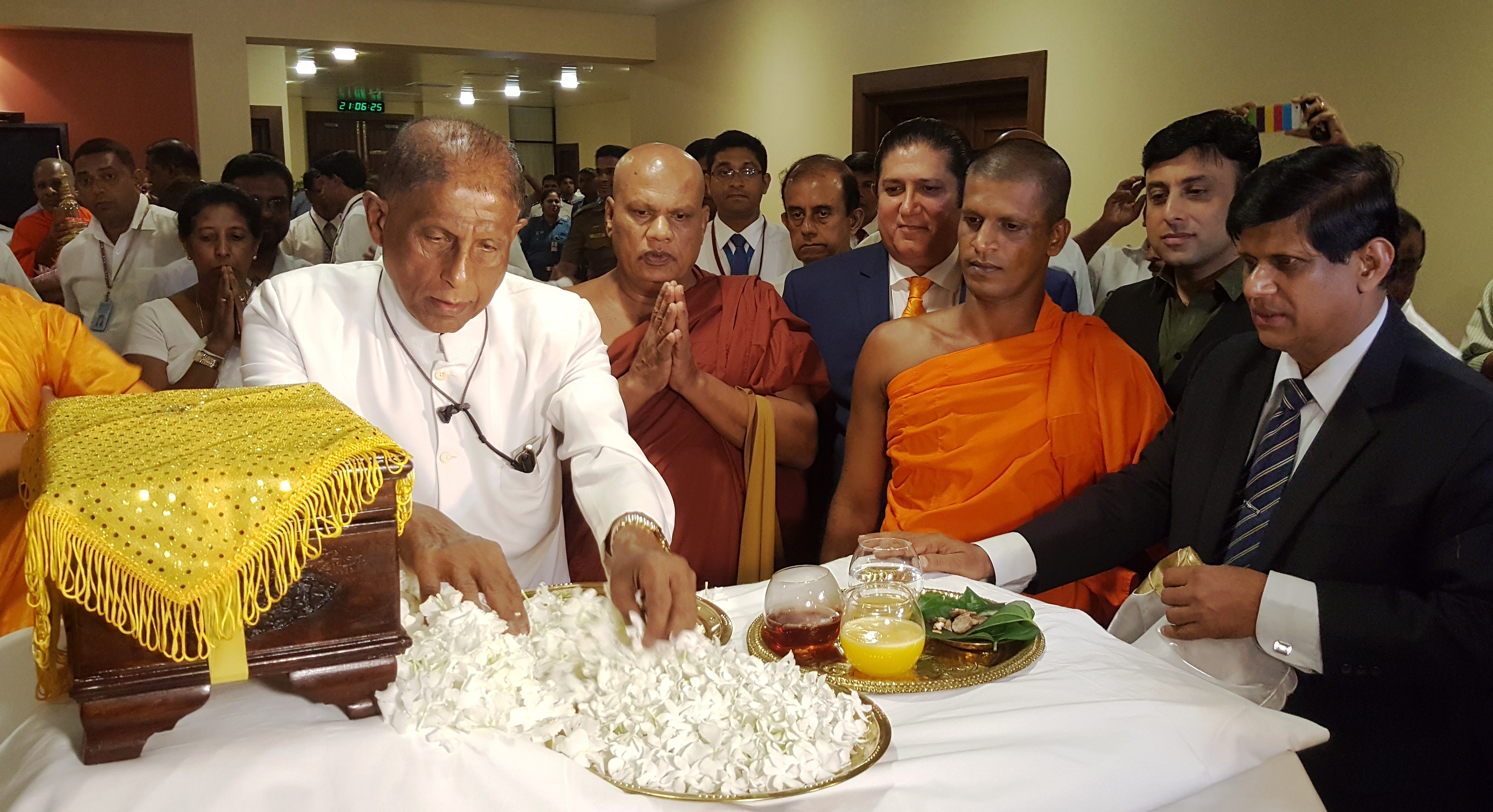 Sri Lankan Religious and Political Leaders hail arrival of Holy Relics from Pakistan's Gandhara Region