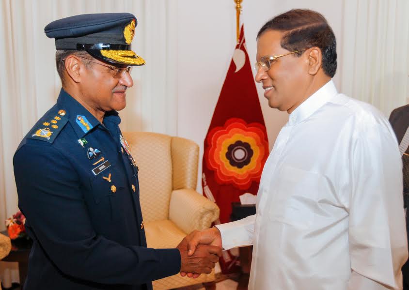 Pakistan’s Air Chief meets Sri Lankan President
