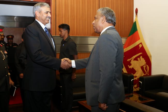 Pakistan’s Defense Secretary met his Sri Lankan counterpart