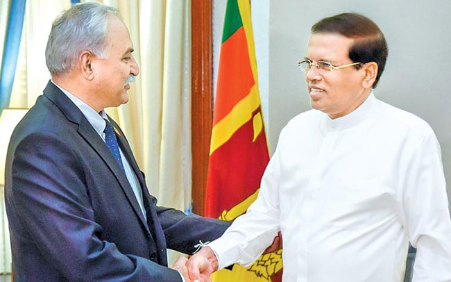 Pakistan High Commissioner briefs the President of Sri Lanka on the latest security situation in South Asia