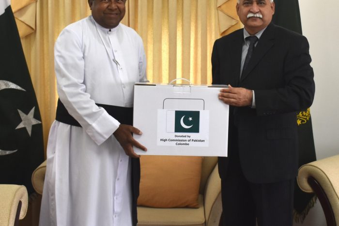 Pakistan donates sewing machines to Chaplain St. Vincent De Paul Society