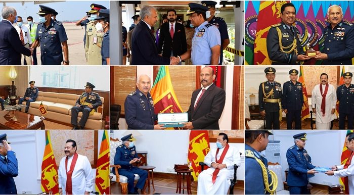 PAKISTAN AIR CHIEF ARRIVES ON A FOUR DAY OFFICIAL VISIT TO SRI LANKA