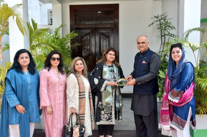 President of Lahore Women Chamber of Commerce & Industry called on the High Commissioner of Pakistan