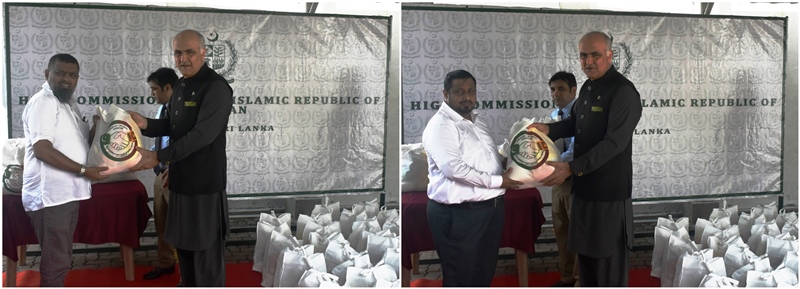 Pakistan High Commission distributes dry rations to the deserving people