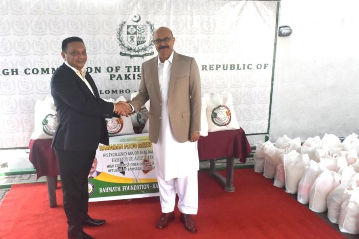 High Commissioner of Pakistan gifted ration bags for the deserving people
