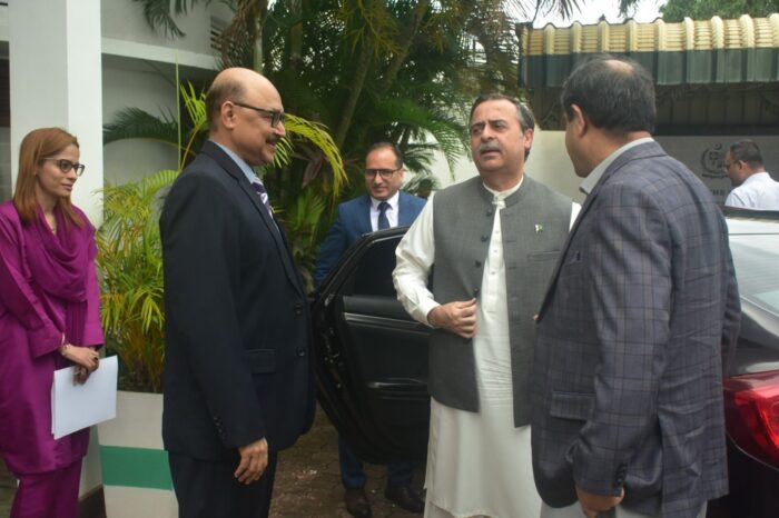 Hon. Federal Minister for Maritime Affairs Muhammad Junaid arrived in Colombo