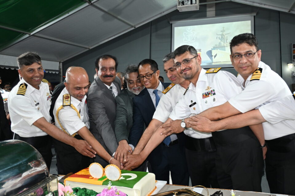 Reception Dinner on the Pakistan Navy Ship TAIMUR