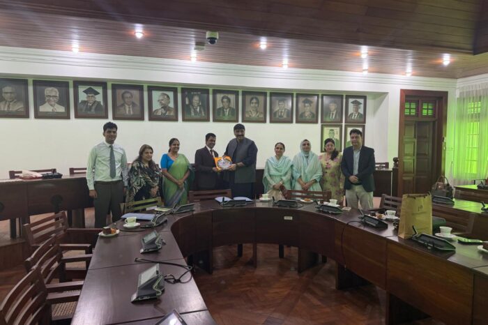 HEC Pakistan delegation met with the Vice Chancellor of the University of Colombo