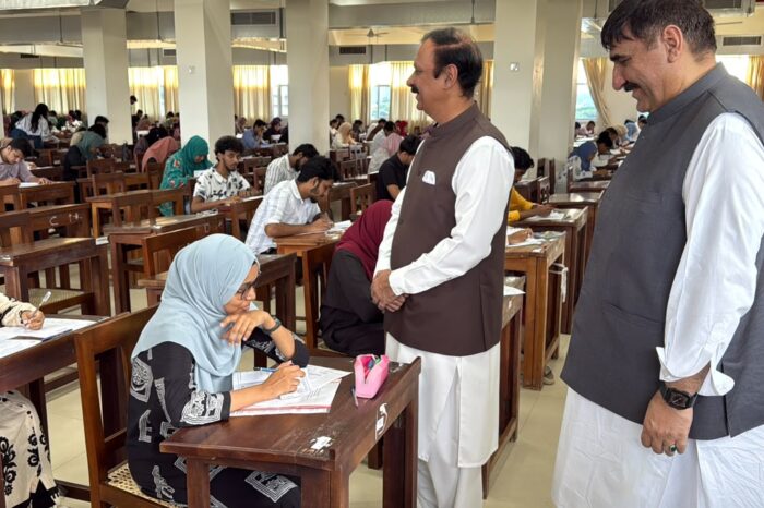 HEC Pakistan is conducting the Allama Iqbal Merit Scholarship tests at the Faculty of Graduate Studies