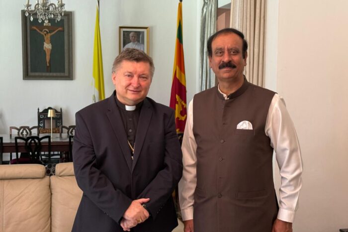 HC paid a courtesy call on H.E. Archbishop Andrzej Józwowicz, Ambassador of the Holy See